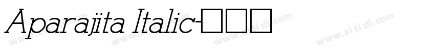 Aparajita Italic字体转换